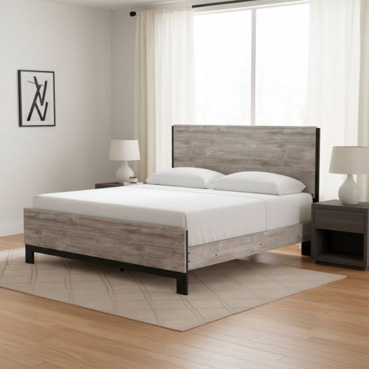 Vessalli Queen Panel Bed with Extensions