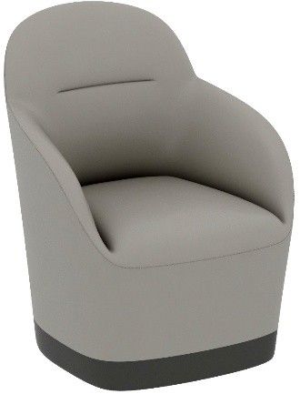 Sofa with PU Leather & Fabric Solid Wood and Particle Board Inner Frame