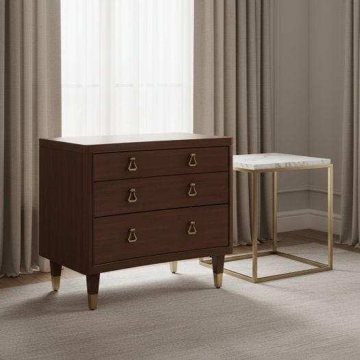Victorian Dreams Brown Nightstand