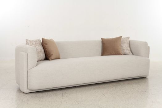 Vienna White 4 Seater Sofa