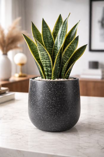 Midnight Terrazzo Planter