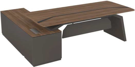 L Shaped Table - Veneer Left Hand