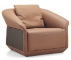 Single Seater Sofa - LIGHT BROWN
