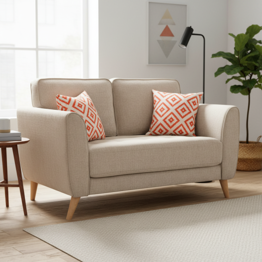 Westminister Wonder Orange Loveseat