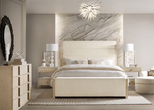 Westwood Queen Upholstered Metal Bed