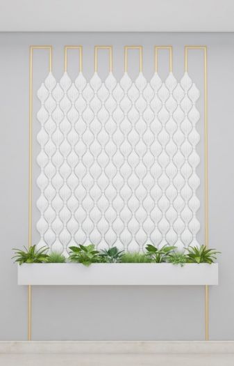 WALL PLANTER W/SHELL TILE