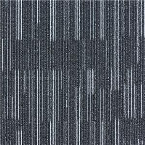 DARK GREY WITH WHITE STRIPES CARPET TILE 