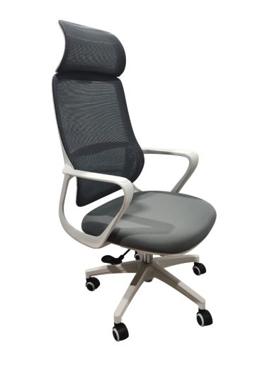 High Back Chairs - White frame