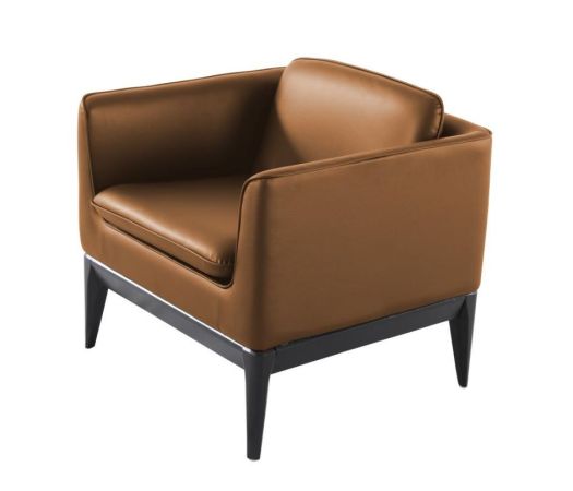 Arden Brown Leather Lounge Chair