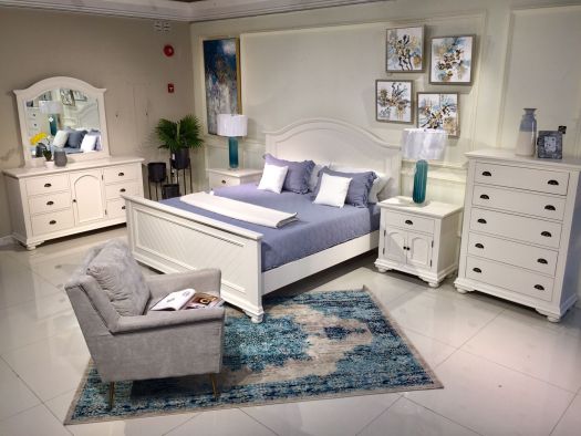 Brook Classic White King Bedroom Set