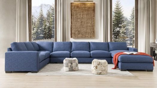 Roots Blue Comfort Sectional