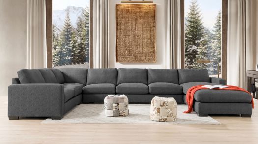 Roots Kal Dark Grey Sectional