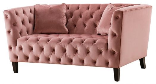 Rosy Tuft 2 Seater Loveseat