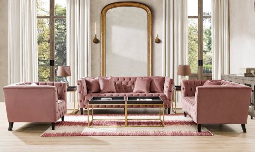 Roots Dreamy Mauve Sofa Set