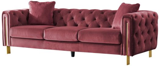 Roots Royal Plum Velvet Sofa