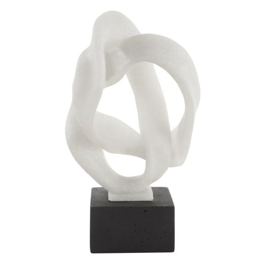 White & Black stone sculpture