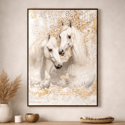 White Horses Portrait