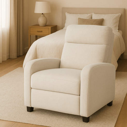 White Musk High Leg Recliner