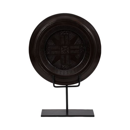 WOOD, 21 AZTEC TABLE ACCENT, BROWN