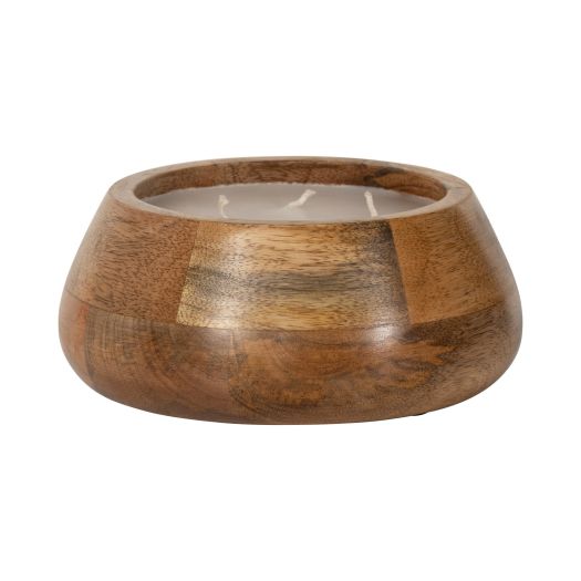 WOOD, 8 15 OZ MODERN BOWL SCENTED CANDLE, NATURAL