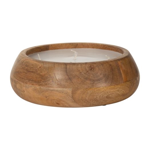 WOOD, 9 20 OZ MODERN BOWL SCENTED CANDLE, NATURAL
