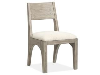 Wood Dining Side Chair w/Upholstered Seat