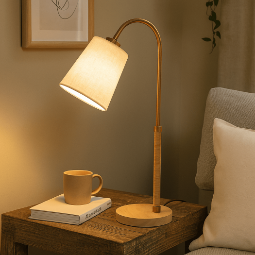 Woody desk lamp