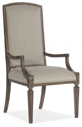 Arched Upholstered Arm Chair