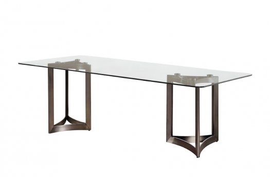 Alexa Clear Glass Dining Table