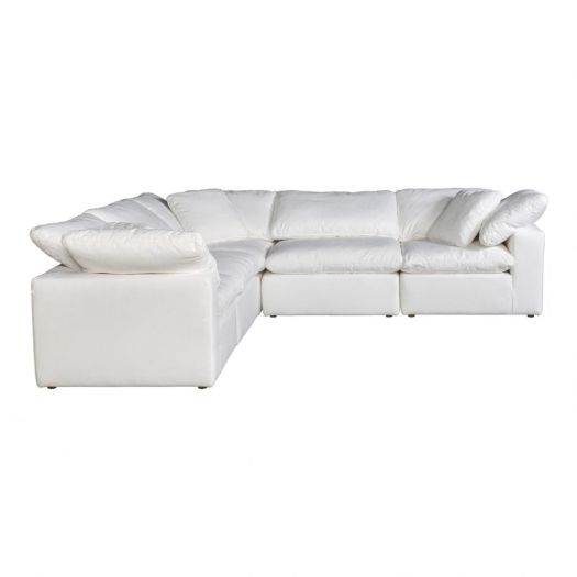 Clay Classic L Modular Sectional Livesmart Fabric Cream