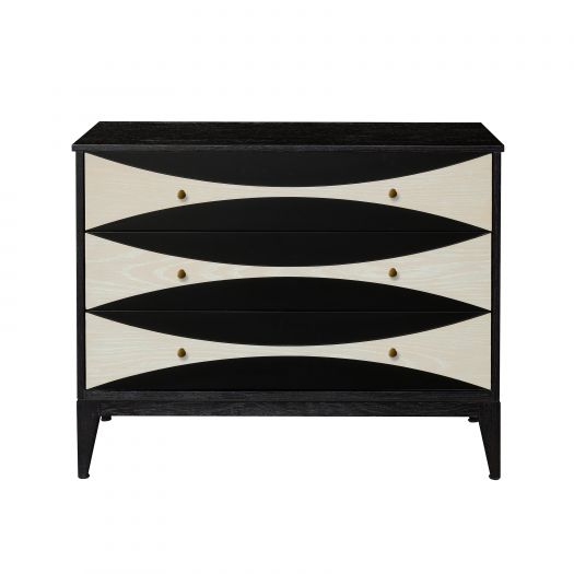 Contemporary Two-Tone 3 Drawer Chest