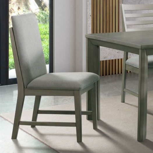 Roots Nashville Grey Dining Table Fabric-back Chair