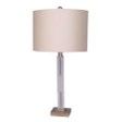 CRYSTAL 28" TABLE LAMP, CLEAR